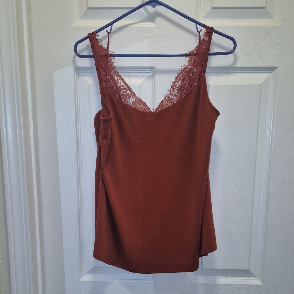 Daytrip Rust Lace Camisole